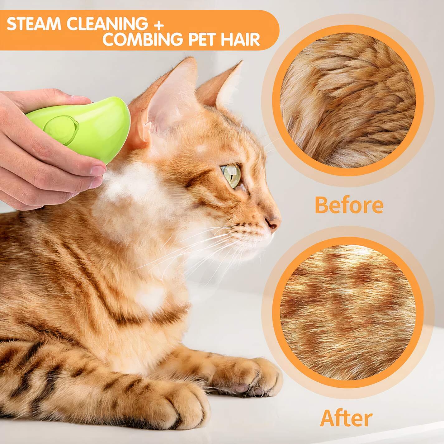 Mistique® Steamy Pet Brush (Free Today)